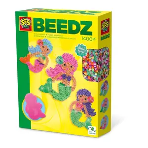 Iron-on Beads Set SES Creative Mermaid – 1,400 pieces, pegboard, ironing paper