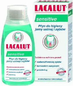 Mouthwash Lacalut Sensitive 300 ml – alcohol-free oral rinse for sensitive gums and teeth
