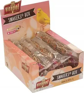 Корм, Vitapol фруктовые лакомства-палочки для канарейки 12 шт в коробке