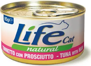 Mitrs kaķu barība Life Pet Care Life Cat 85 g — tuncis ar šķiņķi