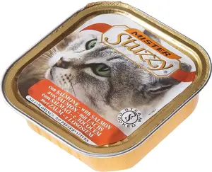 Mitrs kaķu barība Schesir STUZZY KOT 100 g trauks — lasis
