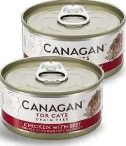 Mitrā kaķu barība Canagan CANAGAN KOT maisiņš 75 g Vistas/Liellopa