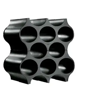 Tabletop wine rack Koziol SET‑UP — 8‑bottle capacity, Black, 353×364×230 mm