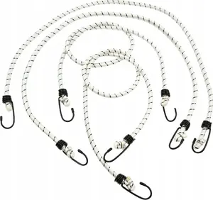 Bungee Cord Set GEKO G02395 — 10 mm x 100 cm elastic straps, 4 pieces
