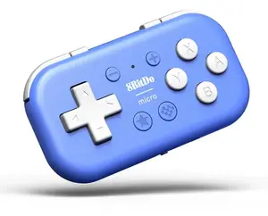 Gamepad 8Bitdo Micro Blue — wireless USB Type-C, built-in 180 mAh battery, D-pad, for Android/Nintendo Switch/PC/iOS