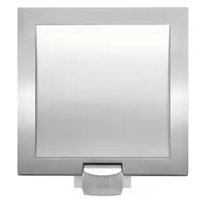 Wall light Steinel L20 Wired E27 60 W — white plastic/stainless steel, 180° sensor, 10 m range