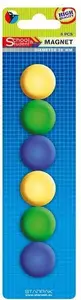 Magnetic push pins STARPAK 29 mm colorful set — model 262702