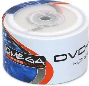 OMEGA DVD+R 4.7 GB 16x komplekts 50 gab — ierakstāmas vienslāņu optiskās plates