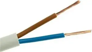 Electrical cable Elektrokabel OMY 2x1.0 mm² 300/300V — two-core house wiring cable