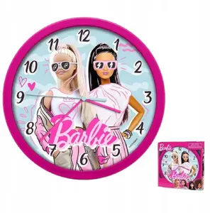 Настенные часы KIDS 25 см для детей — дизайн Barbie (модель SB10497)