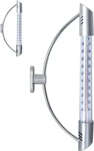 Window-mounted outdoor thermometer ORION, analog, 24 cm dial for external temperature measurement