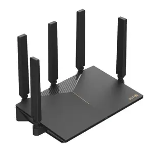 Galda bezvadu maršrutētājs STRONG ROUTERBE3600 WIFI7 — divjoslu 2,4/5 GHz, Wi‑Fi 7 (802.11be), 3600 Mb/s, 2,5 Gigabit Ethernet, 512 MB DDR3, 128 MB flash, melns