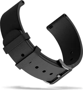 Leather watch strap Huami for Zepp E / 20 mm — black