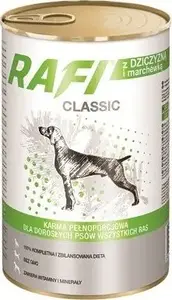 Консервы для собак RAFI Rafi Classic — Дичь и морковь, 1240 г