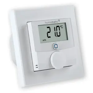 Термостат Homematic IP HmIP-BWTH24, RF-интерфейс, 24 В, 1 А, ЖК-дисплей, IP20, белый
