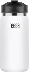 Termokrūze TEESA TSA0006 350 ml, balta, izolēta dzērienu trauks