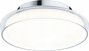 Griestu lampa Paulmann LUENA LED 11.5W 600 lm apaļa 250 mm 3000K IP44 230V stikls hroms/metāls
