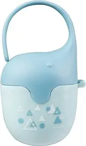 Контейнер для соски Baby Ono 529/02 — компактный силиконовый футляр для одной соски, дизайн «слоник»