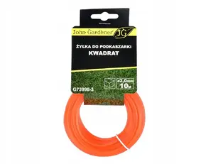 Trimmer Line GEKO 2.0 mm x 10 m — square profile, compatible with brushcutters