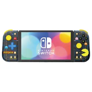 Gamepad Hori Split Pad Compact PAC-MAN for Nintendo Switch and Nintendo Switch OLED — Black/Yellow with D-pad and Turbo