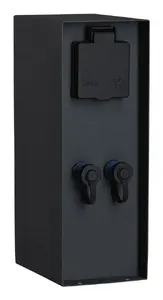 Lighting power supply Paulmann 94700, AC 230 V, max 3680 W, stainless steel housing, anthracite, 70×70×230 mm