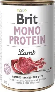 Корм для собак сухой Brit Mono Protein Lamb 400 г — моно-протеиновый полноценный рацион