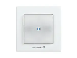 Light switch Homematic IP HmIP-BSL, white, buttons, 230 V, 5 A, IP20, 86×86×52 mm