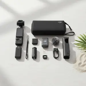 Action camera DJI Osmo Pocket 3 Creator Combo — 4K, compact gimbal camera, black