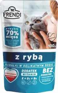 Wet cat food PetRepublic Frendi — fish pieces in delicate sauce, 100 g pouch