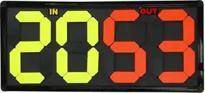 No name double player substitution board — outdoor sports substitution board, two-sided display