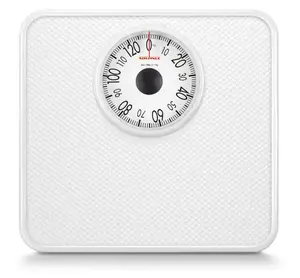 Mehāniskās personīgās svari HERDEGEN Soehnle Tempo Rectangle White — 130 kg kapacitāte, 1 kg precizitāte, analogs displejs