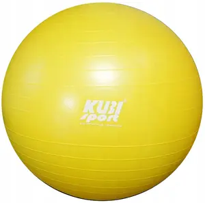 Exercise Rehabilitation Gym Ball Wozinsky Kubisport 85 cm, Inflatable, Yellow