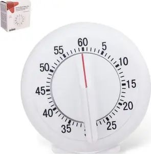 Mechanical Kitchen Timer ORION Ori_130738 — white, analog wind-up minute timer