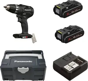 Cordless Drill Driver Panasonic EY74A3PN2G 18 V with 2× 3 Ah Batteries