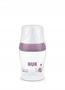 Детская бутылочка Nuk 150 мл из PP с силиконовой соской, модель 10215410 (дизайн с бегемотом)