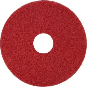 Pad for daily floor care SILVERLINE 10" — red abrasive pad for routine cleaning