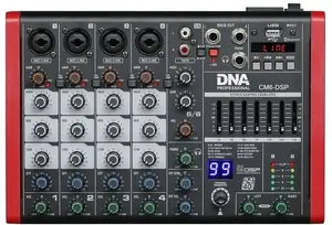 Audio mixer DNA CM6‑DSP with USB, MP3, Bluetooth and phantom power