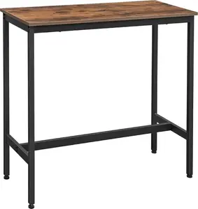 Augsts bāra virtuves galds LEOBERT modelis 2442 — šaurs Industrial Loft dizains
