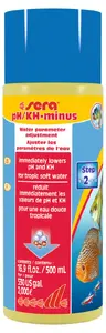 Ūdens kondicionieris sera pH/KH-minus, 500 ml akvārijiem līdz 2000 L