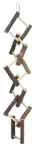 Small animal habitat décor Trixie 5885 — wooden pieces, pack of 12