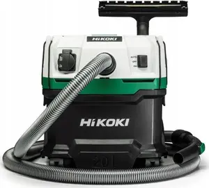 Пылесос Hikoki RP200YL 1200 Вт 20 л — класс L, шланг, розетка для электроинструмента