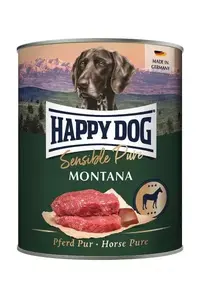 Sausais suņu barības Happy Dog Sensible Pure Montana — Pieaugušiem, Zirgs, 800 g