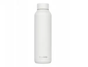 Izolēta nerūsējošā tērauda pudele QUOKKA Solid 630 ml — balta