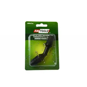 Соединитель для садового шланга AWTools AW60101 — металлический фитинг, длина 90 мм, вес 10 г