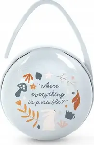 Suavinex double pacifier case, blue Wonderland design, model SUA000102