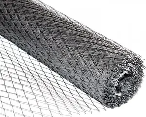 No name recessed expanded metal mesh from galvanized sheet 125 cm — S-15 125