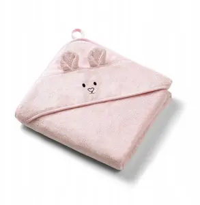 Bath hooded towel MONROE BABY ONO 1553/04 bamboo 100x100 cm pink