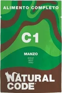 Влажный корм для кошек Natural Line s.r.l NATURAL CODE KOT 70 г говядина (C1)