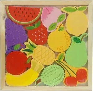 Koka 3D puzle PuzzleOK «fruits» — PuzzleOK Wooden 3D montāžas komplekts