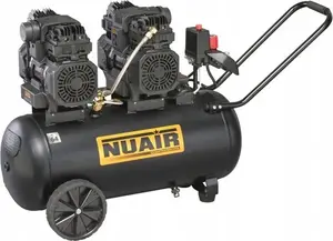 Gaisa kompresors NUAIR bez eļļas klusais 50 l 8 bar 3 kW modelis N/B2DC504NUA